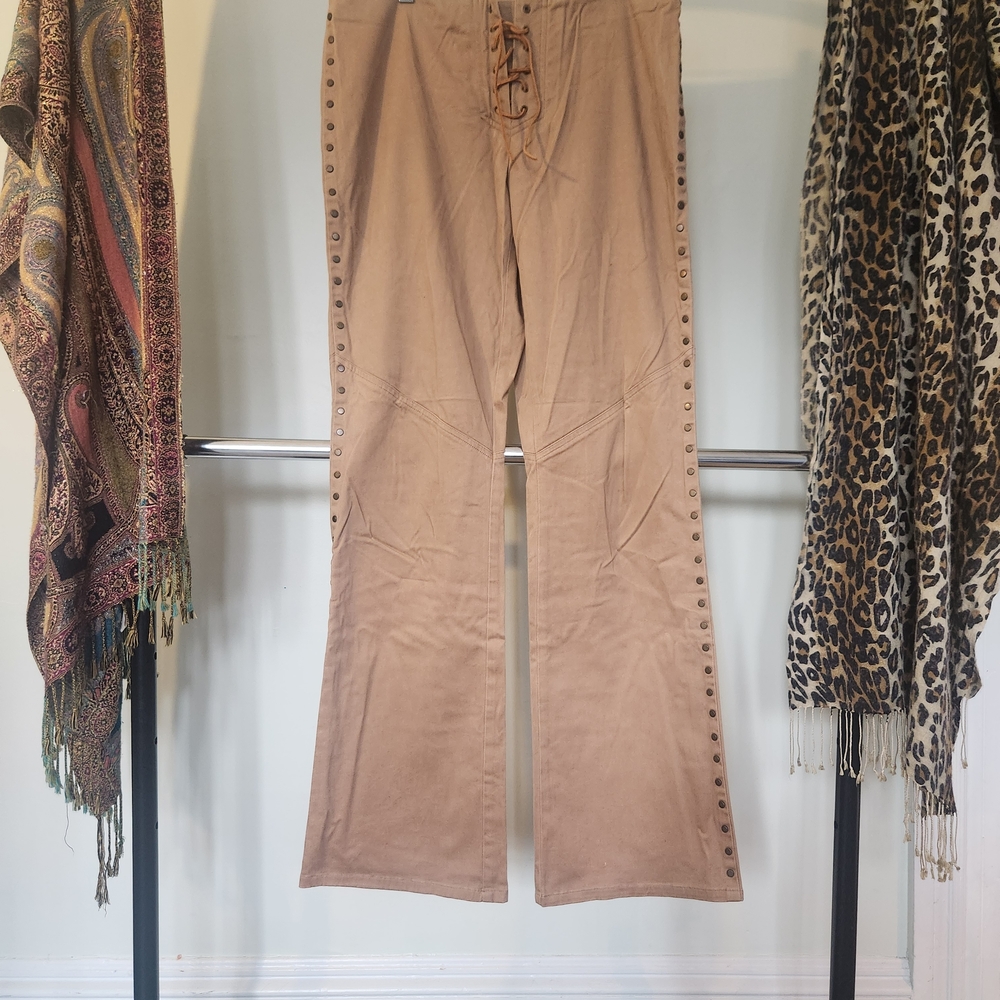 Ralph Lauren Tan Wide Leg Pants